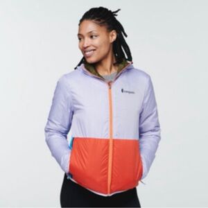 REVERSIBLE - Cotopaxi Teca Calido Women's Jacket - Purple and Orange / Olive